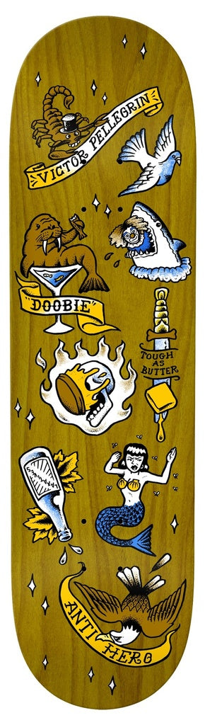 Anti-Hero Doobie No Regerts Deck - 8.62