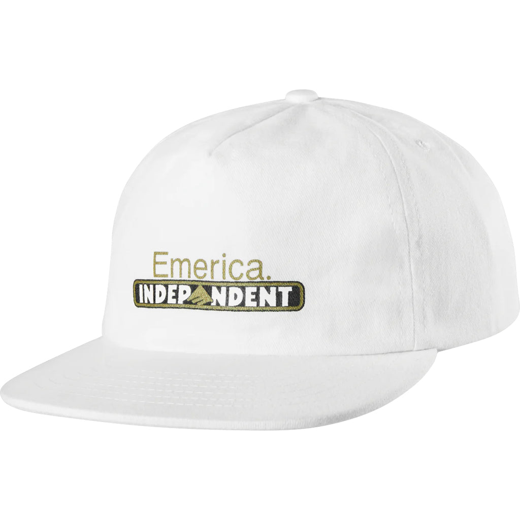 Emerica x Indy Bar Snapback-White
