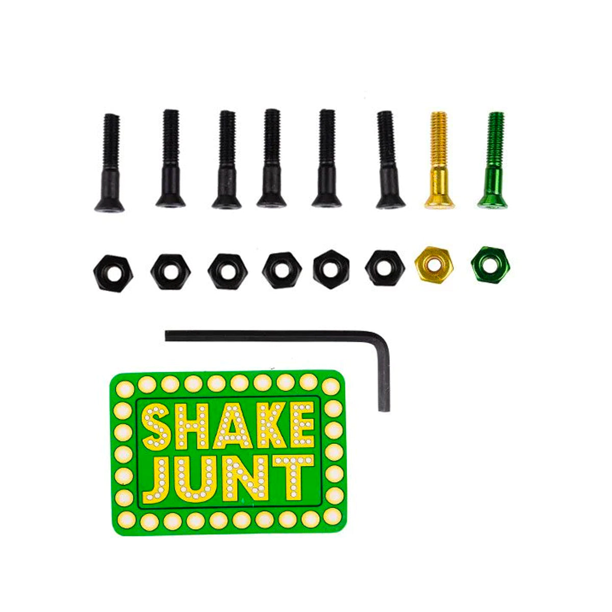 Shake Junt Bag O Bolts Green/Yellow/Black 1"