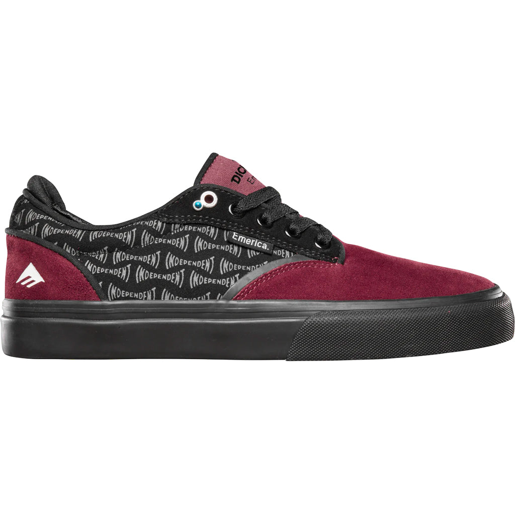Emerica Dickson X Independent Shoes Red/Black