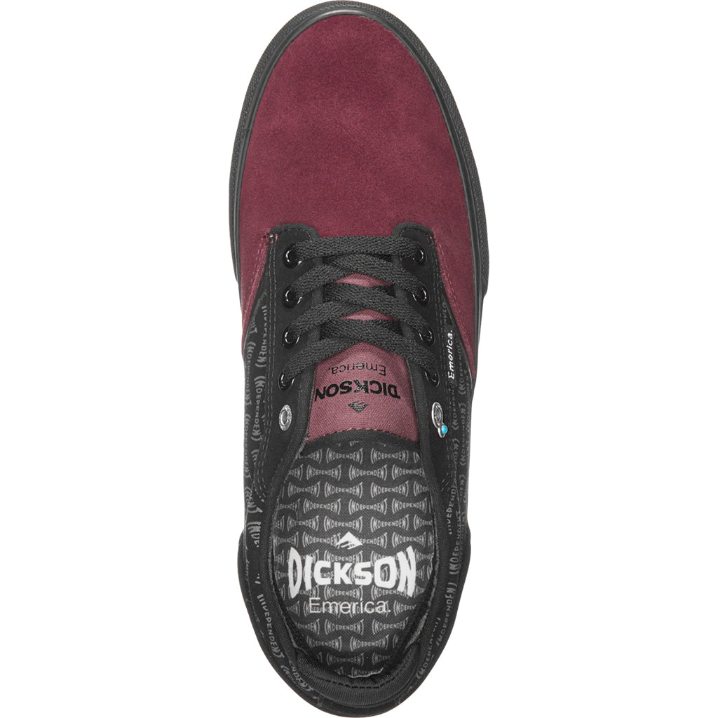Emerica Dickson X Independent Shoes Red/Black