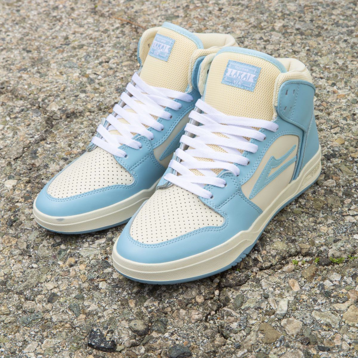 Lakai Telford Light Blue/Cream Leather