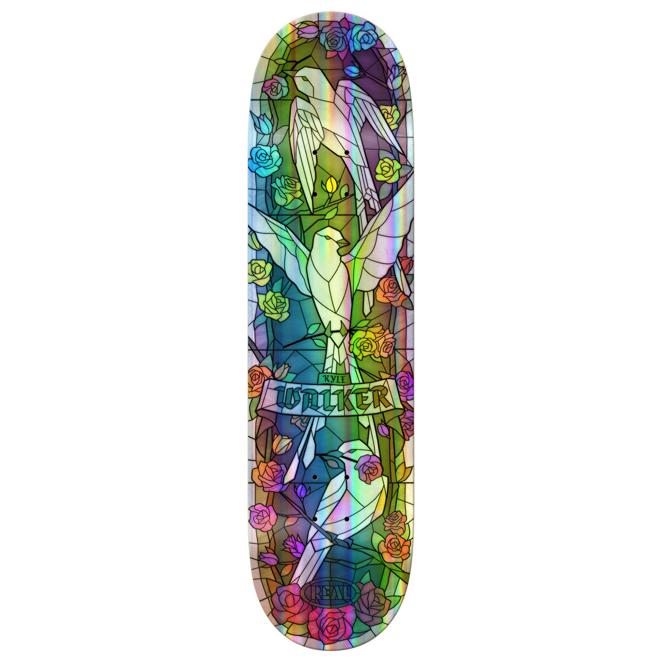 REAL KYLE HOLOGRAPHIC RAINBOW FOIL CATHEDRAL 8.38