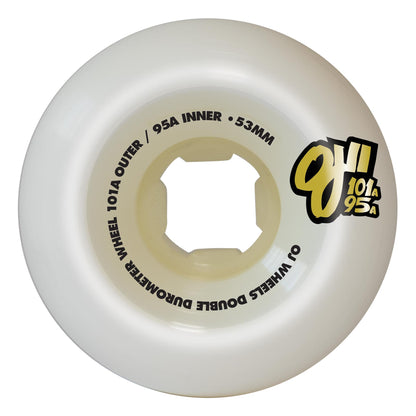 53mm Double Duro White Mini Combo 101a/95a