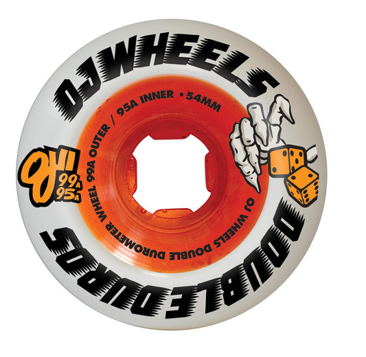 54mm Double Duro White Orange Mini Combo 99a/95a