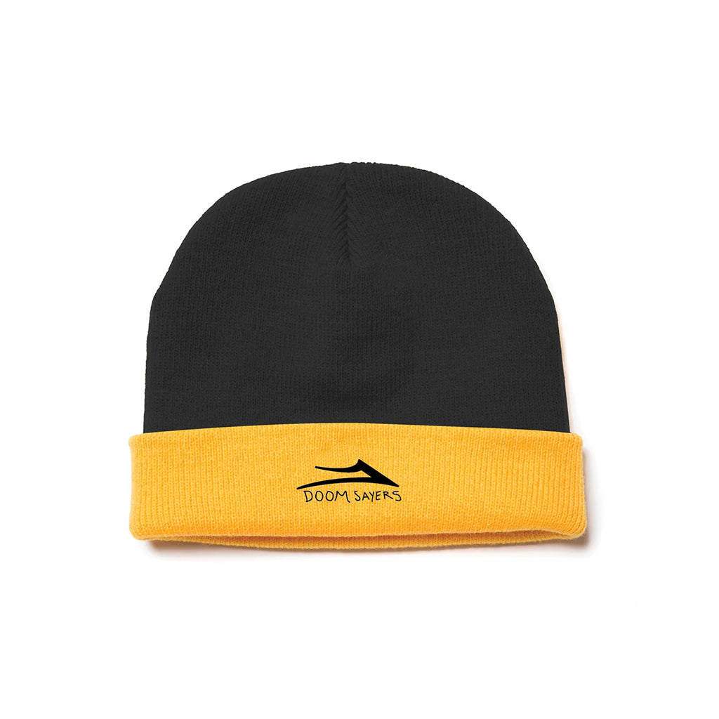 DoomSayers Two Tone Beanie-Yellow/Black