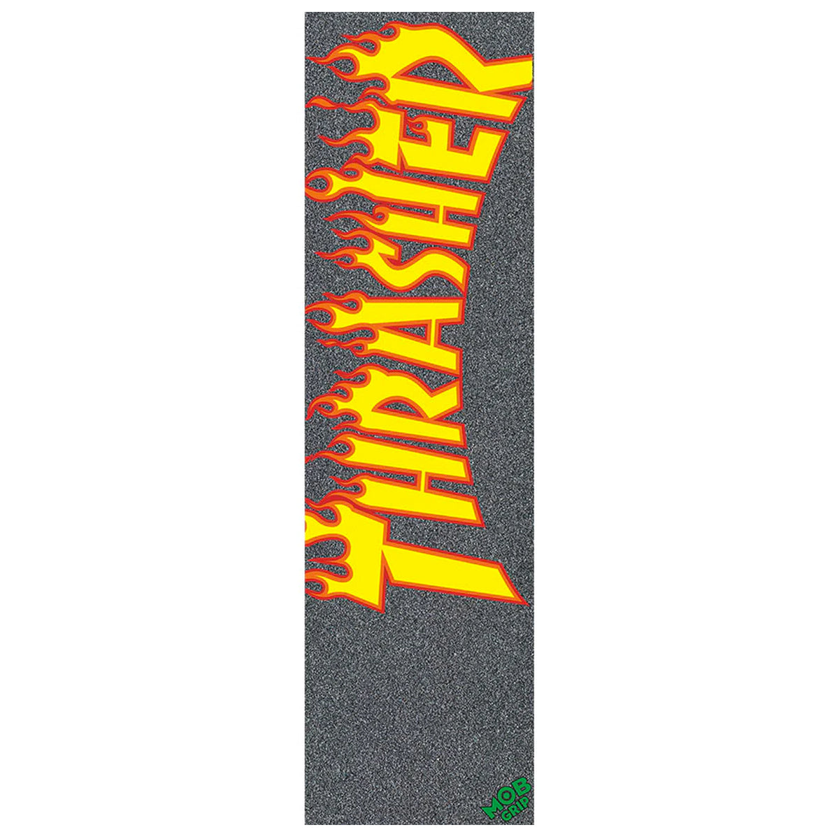 Mob Grip Thrasher Yellow/Orange Flame Logo - 9"