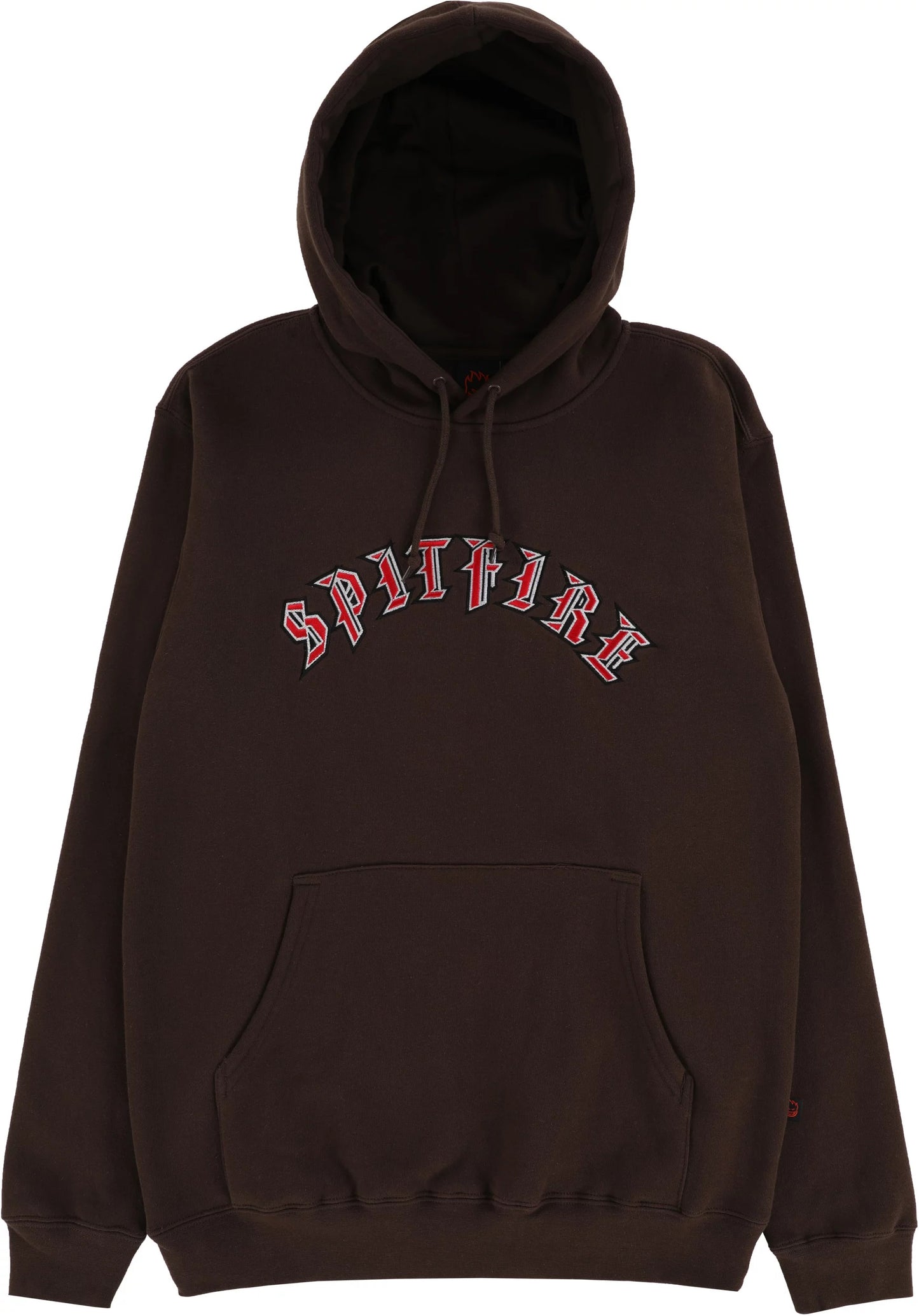 Spitfire Old E EMB Brown Hoodie