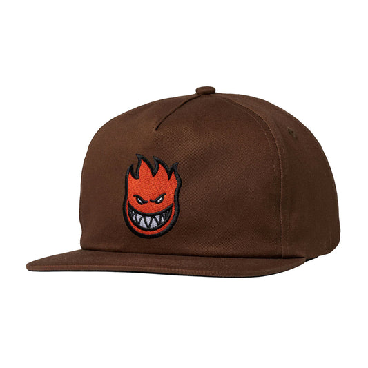 Spitfire Bighead Snapback Hat Brown/Red