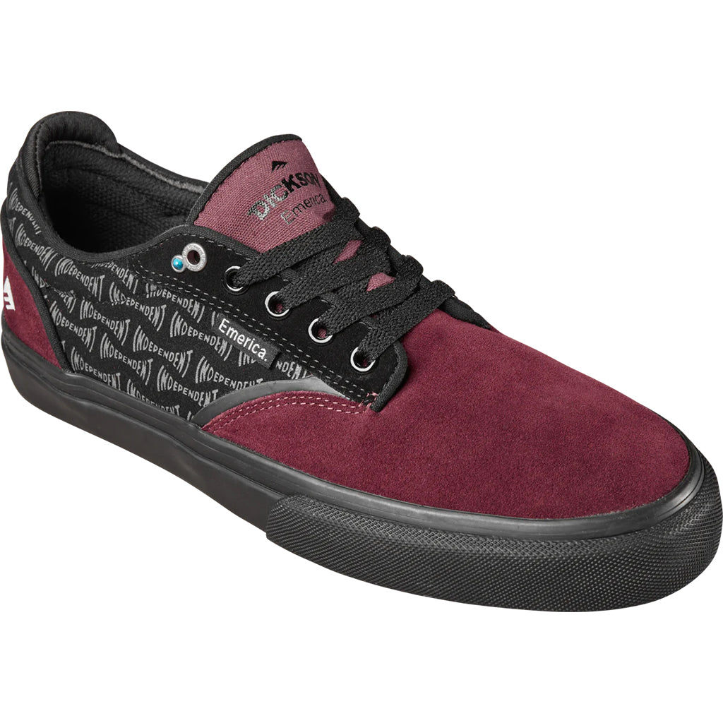 Emerica Dickson X Independent Shoes Red/Black