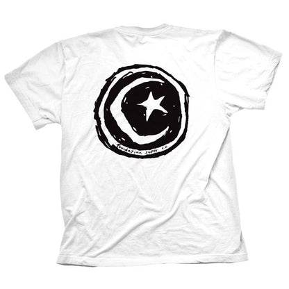 Foundation Star and Moon White tee