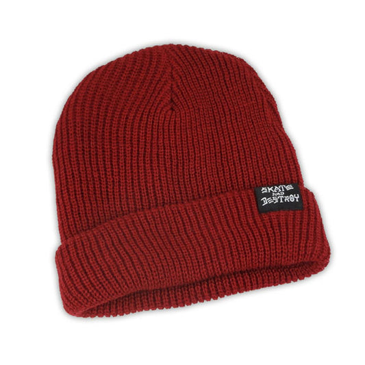 Thrasher SK8 Goat/Skate & Destroy Beanie - Maroon