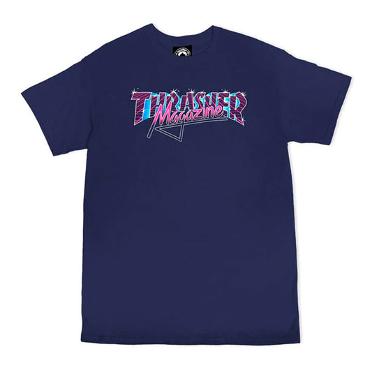 Thrasher Vice Logo T-Shirt-Dk Blue